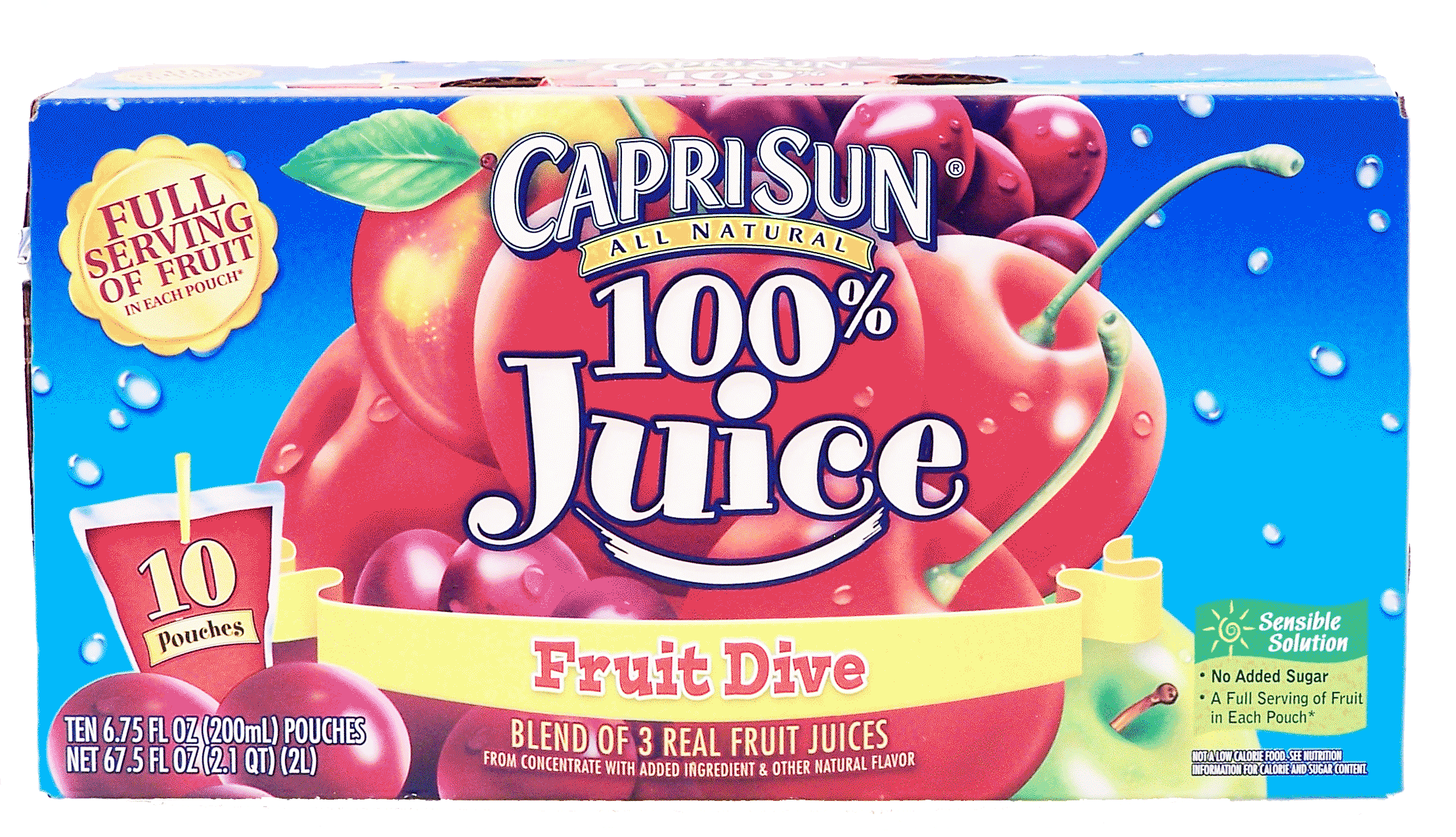CapriSun&nbsp;100% Juice&nbsp;Fruit Dive 10 Ct Full-Size Picture